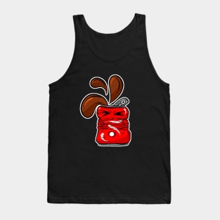 Crushed Coke Carn Cartoon Tank Top